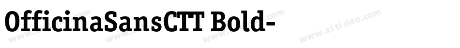 OfficinaSansCTT Bold字体转换